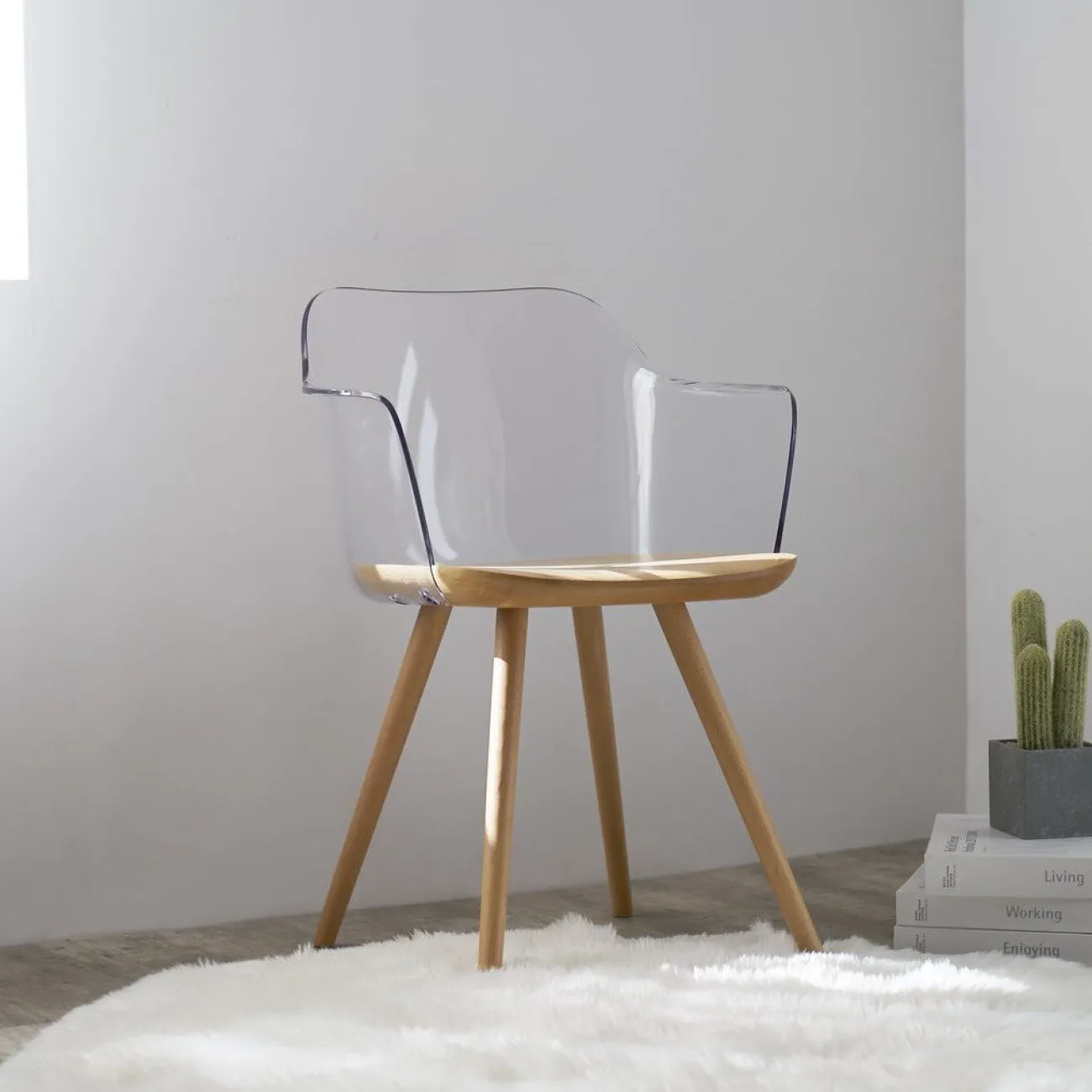 Стул PС-S097 пластик/бук ESF