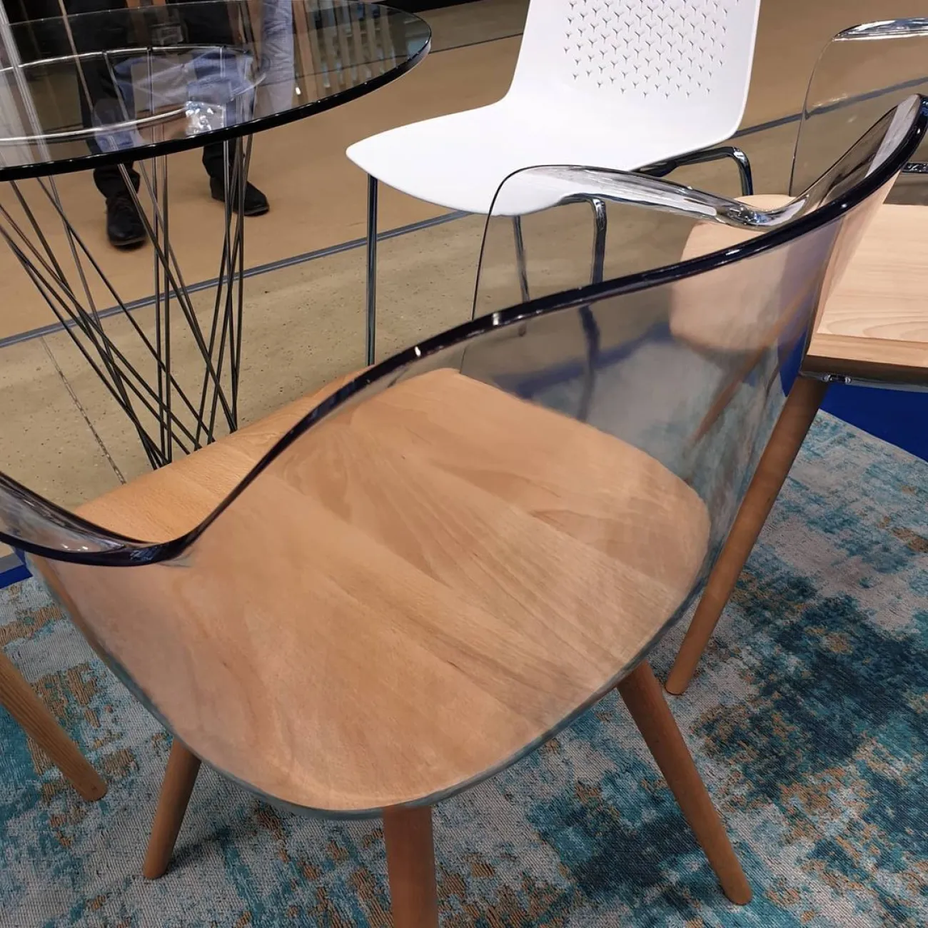 Стул PС-S097 пластик/бук ESF