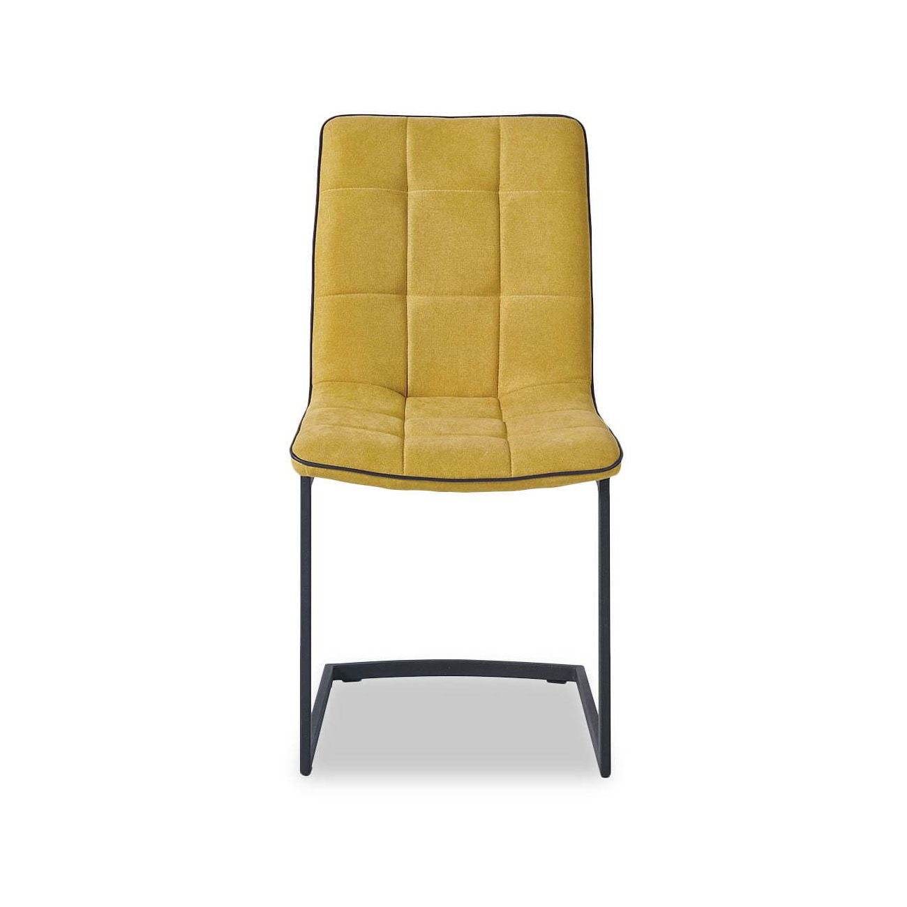 Стул SKY6800 желтый JJ12-19/черный кант PU/черный металл с напылением ESF 