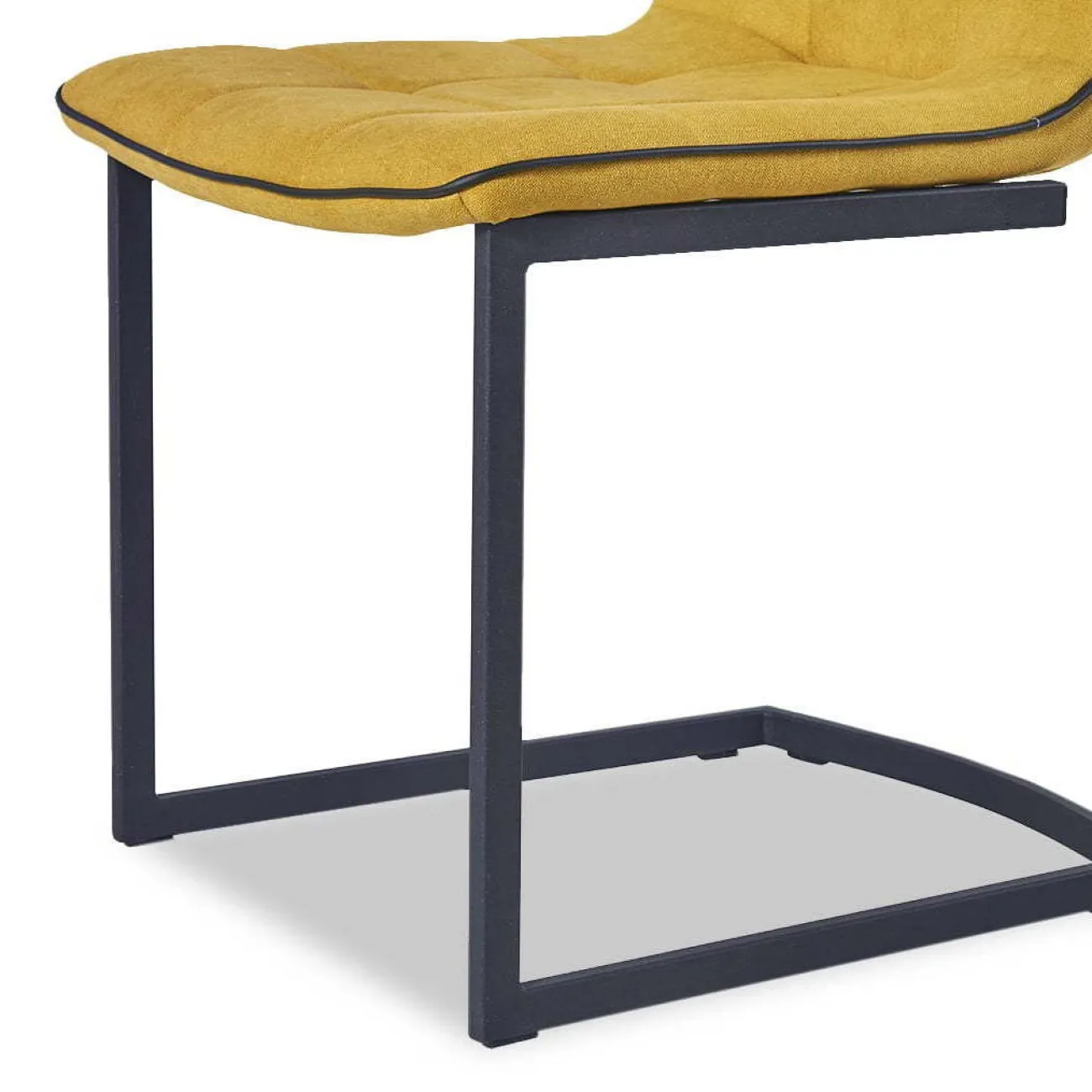 Стул SKY6800 желтый JJ12-19/черный кант PU/черный металл с напылением ESF 