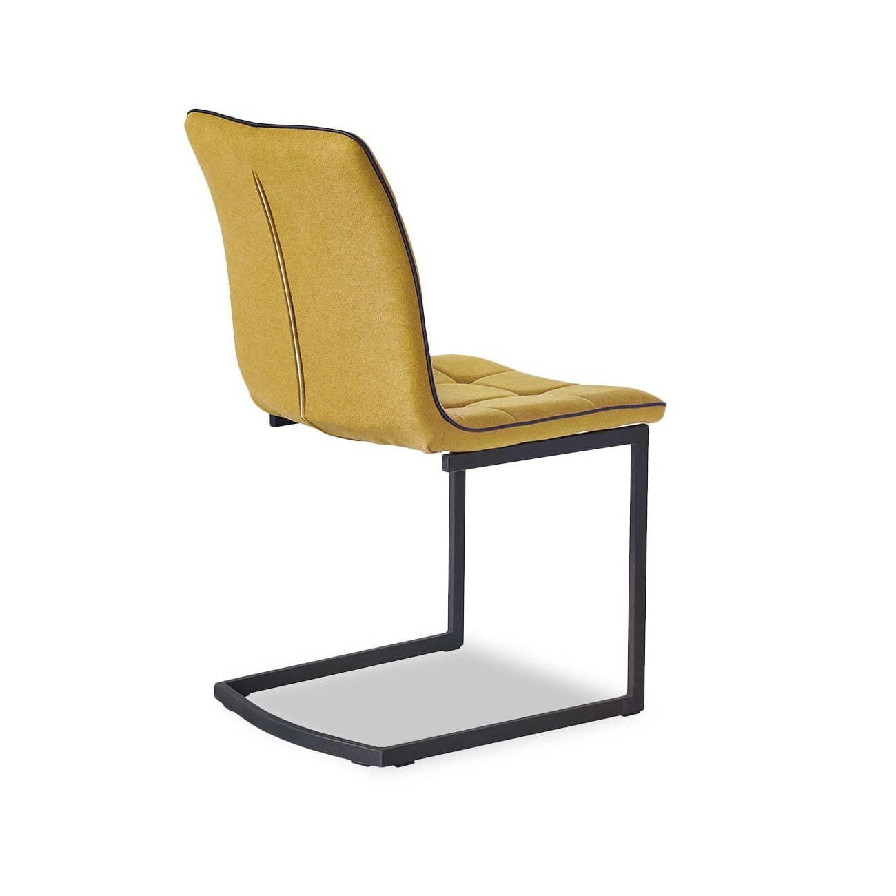 Стул SKY6800 желтый JJ12-19/черный кант PU/черный металл с напылением ESF 