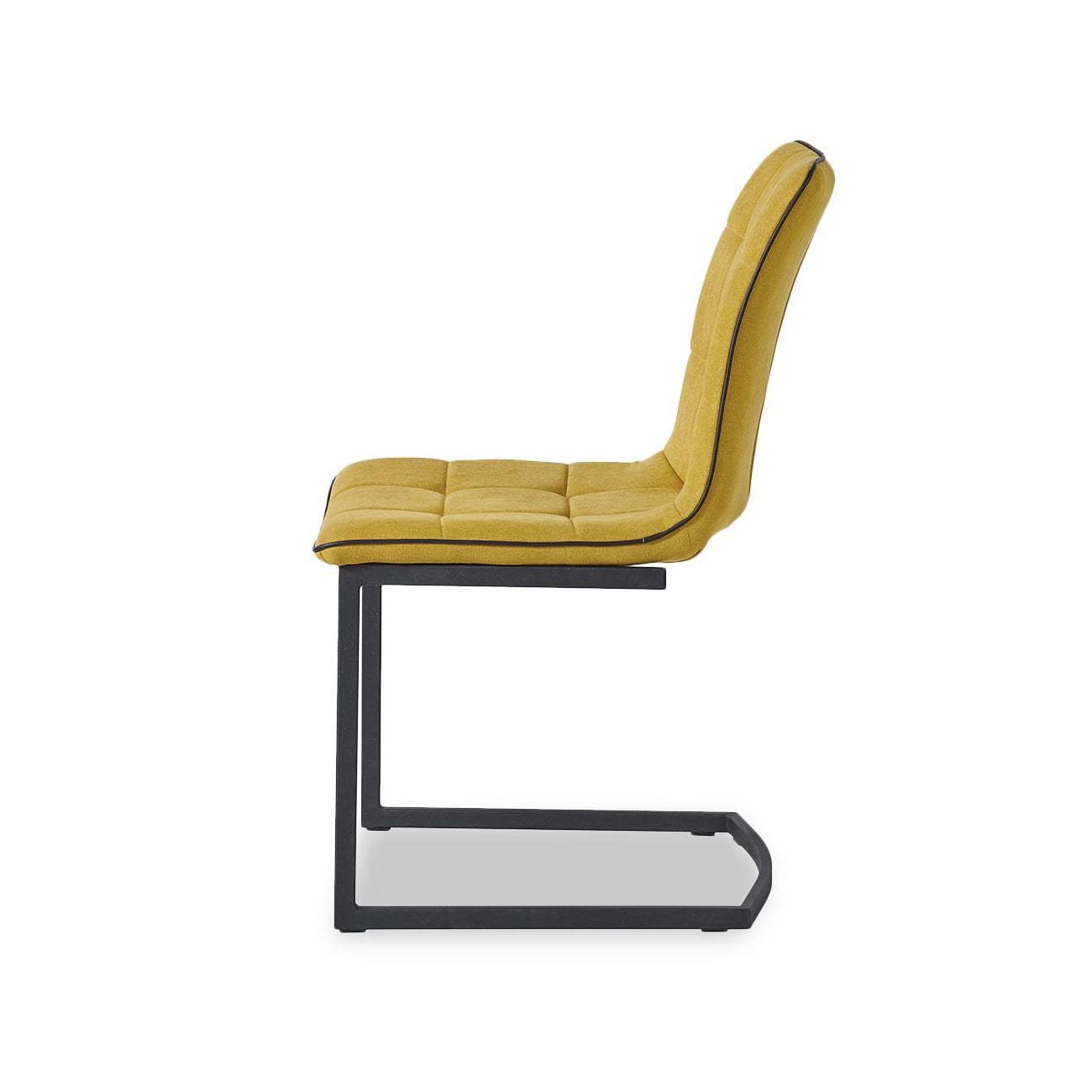 Стул SKY6800 желтый JJ12-19/черный кант PU/черный металл с напылением ESF 