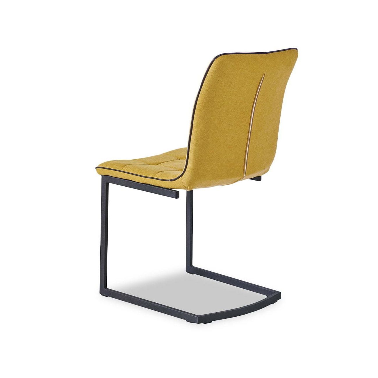 Стул SKY6800 желтый JJ12-19/черный кант PU/черный металл с напылением ESF 