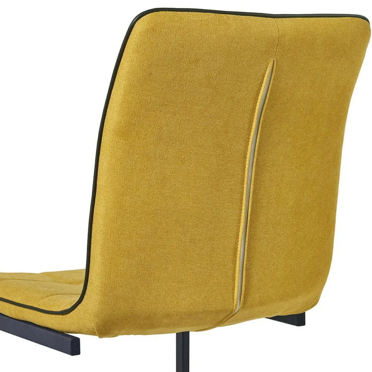 Стул SKY6800 желтый JJ12-19/черный кант PU/черный металл с напылением ESF 