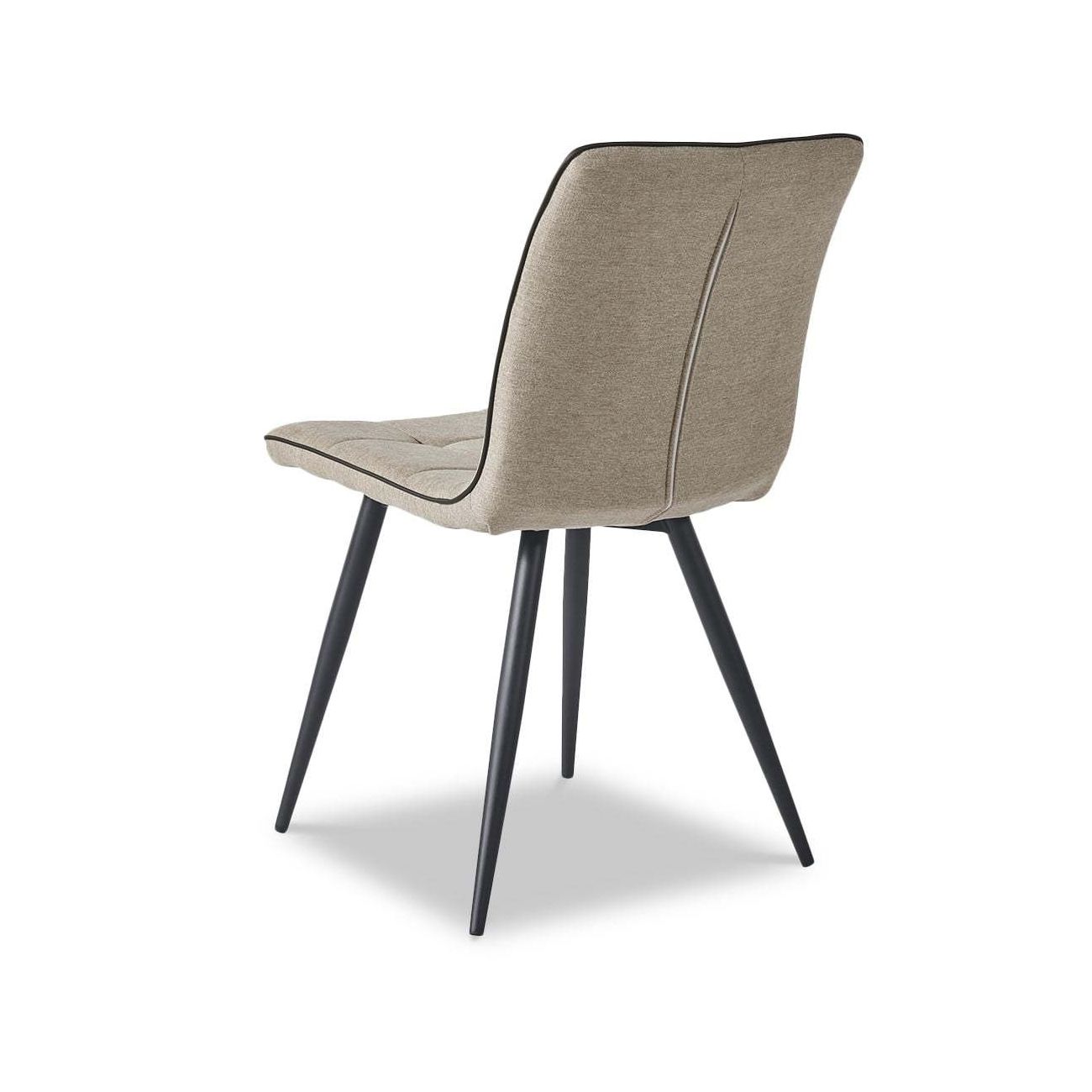 Стул SKY6800-1 бежевый JJ12-18/черный кант PU/черный металл ESF