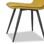 Стул SKY6800-1 желтый JJ12-19/черный кант PU/черный металл ESF