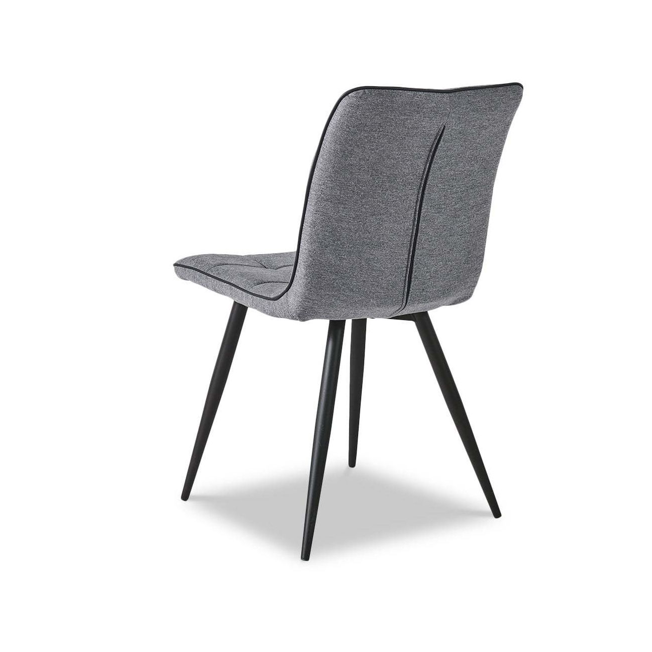 Стул SKY6800-1 серый JJ12-17/черный кант PU/черный металл ESF