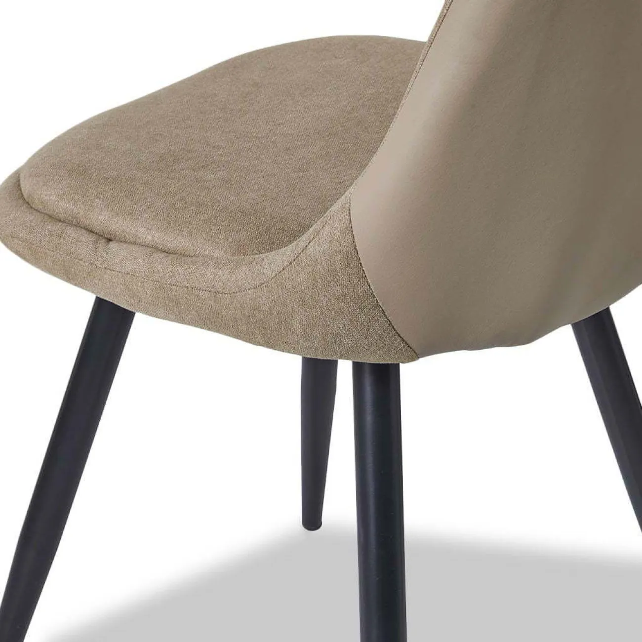 Стул SKY8764 кремовый JJ12-14/PU кремовый 679/черный металл ESF