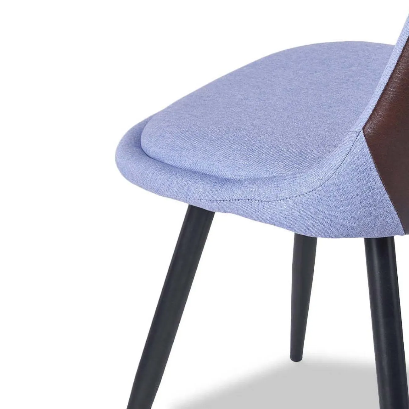 Стул SKY8764 синий 860-21/коричневый PS-03 PU/черный металл ESF