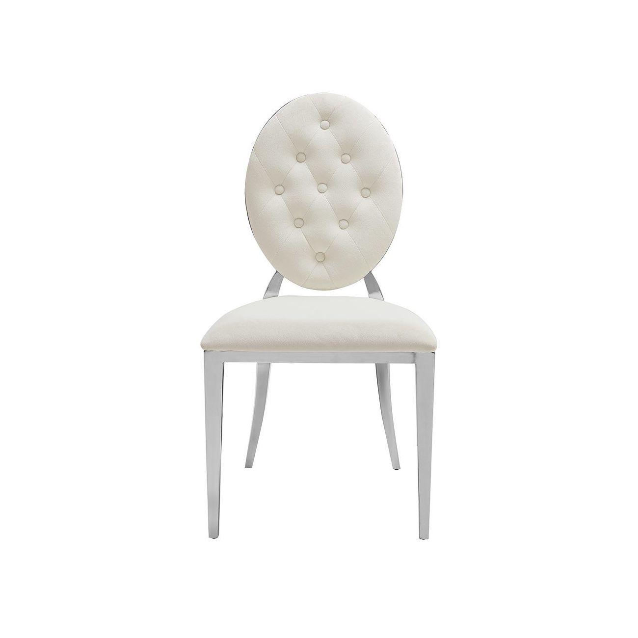 Стул Y110C бежевый бархат ESF