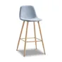 Стул барный 350B голубой  TD3052-4/дерево ESF