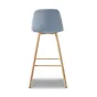 Стул барный 350B голубой  TD3052-4/дерево ESF