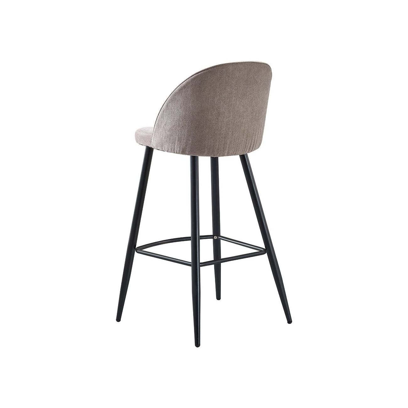 Стул барный 373B тёмно-бежевый TD3052-10/чёрный ESF