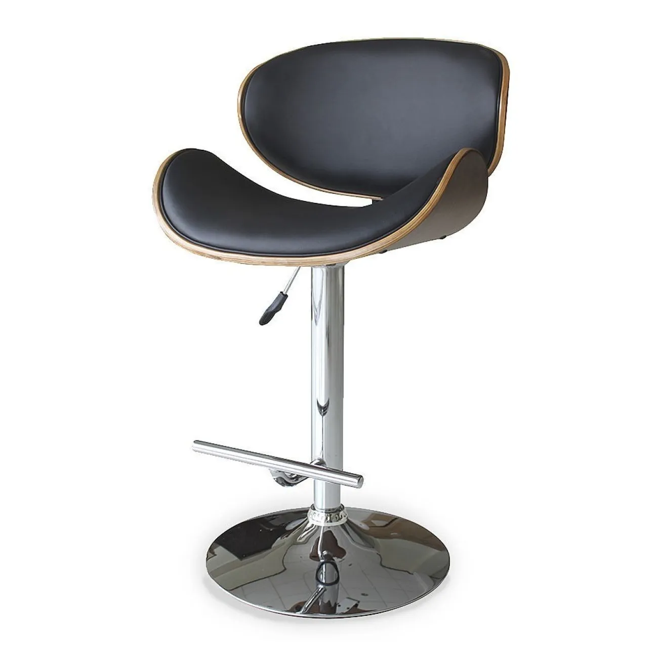 Стул барный JY1076 черный/хром ESF Стул барный JY1076 черный/хром ESF