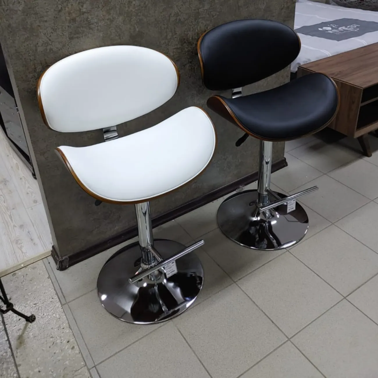 Стул барный JY1076 черный/хром ESF Стул барный JY1076 черный/хром ESF