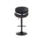 Стул барный JY1076 чёрный/чёрный ESF