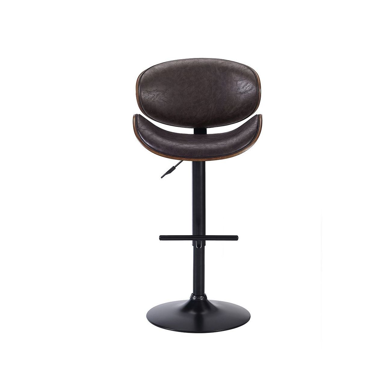 Стул барный JY1076 коричневый/черный ESF