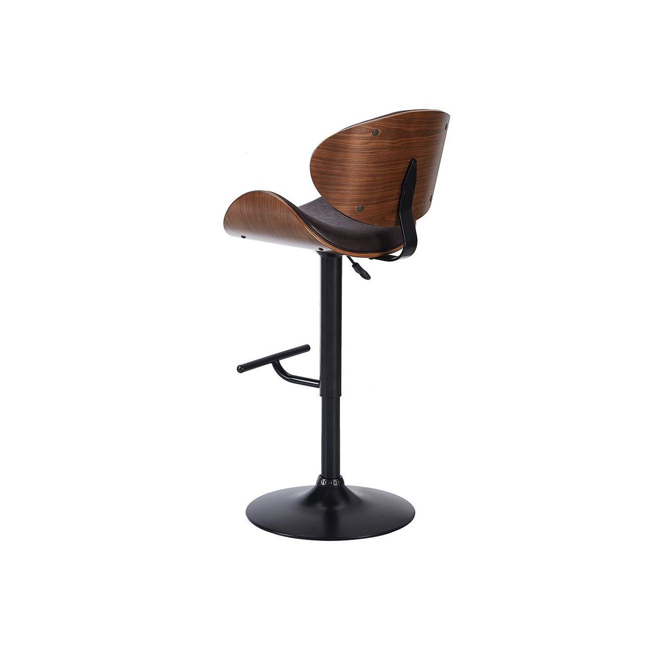 Стул барный JY1076 коричневый/черный ESF