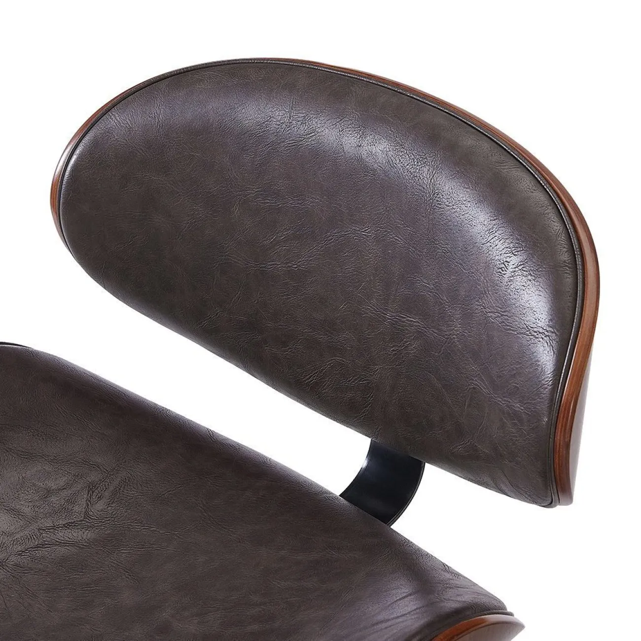 Стул барный JY1076 коричневый/черный ESF