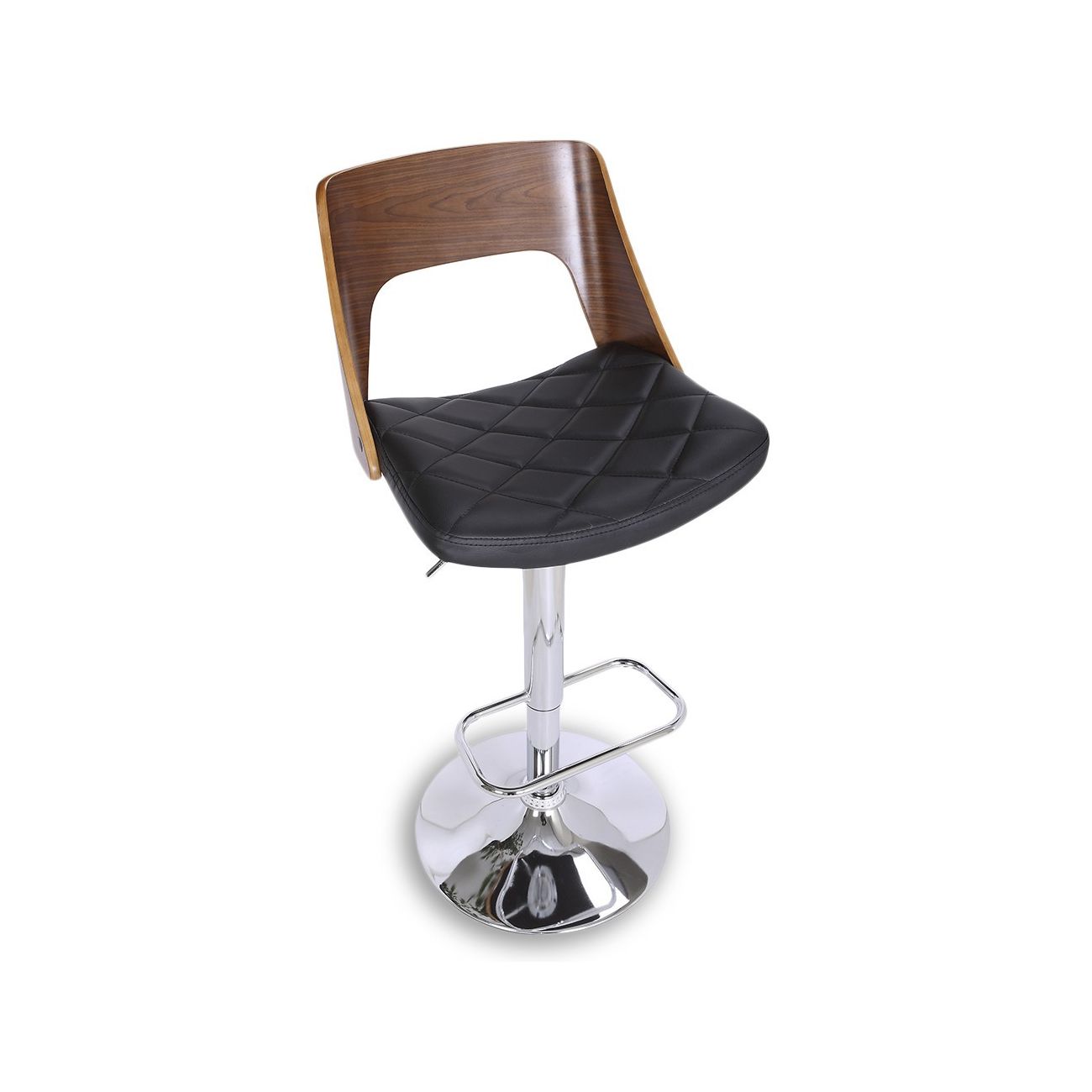 Стул барный JY1932 черный/хром ESF