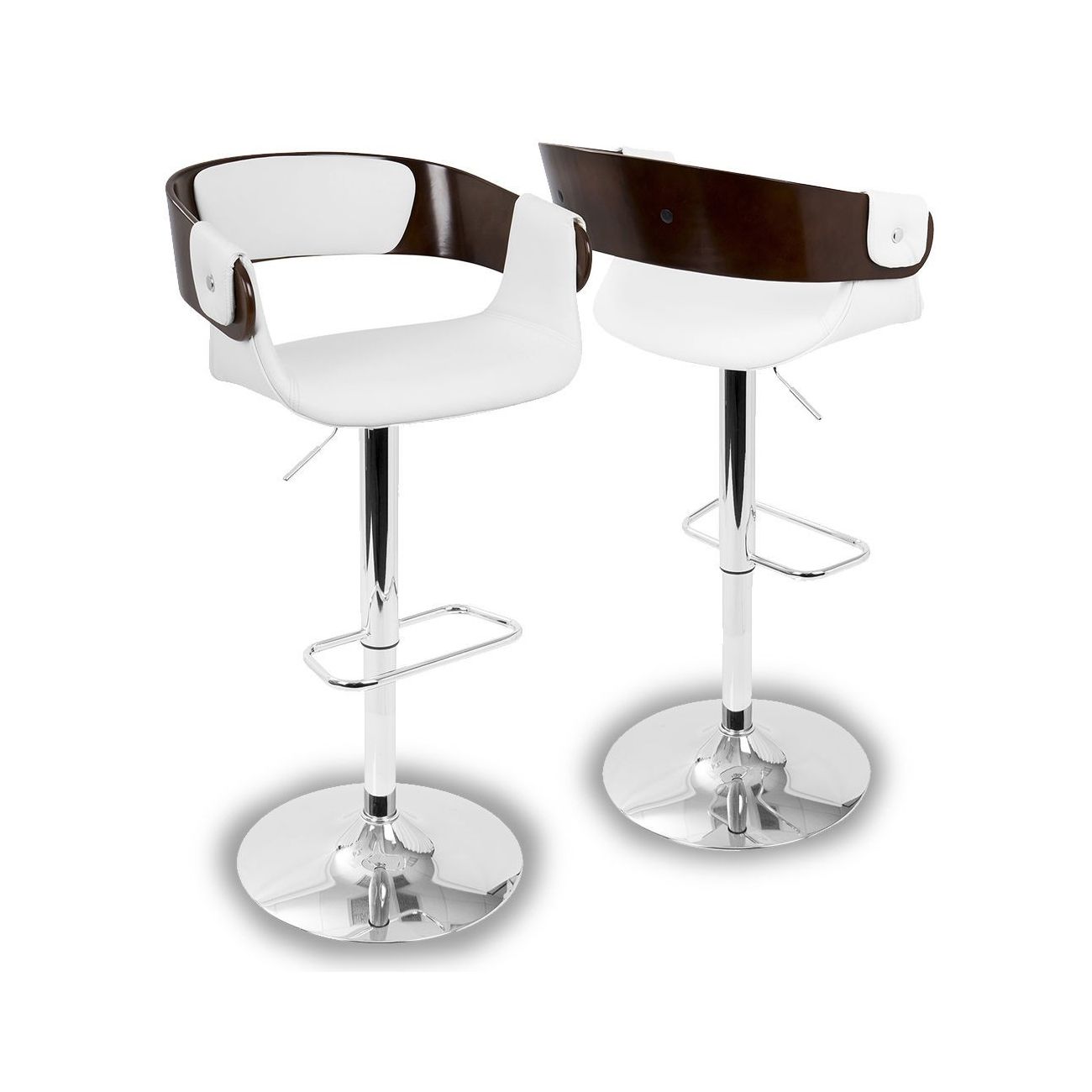 Стул барный JY1999 вишня/ белый ESF