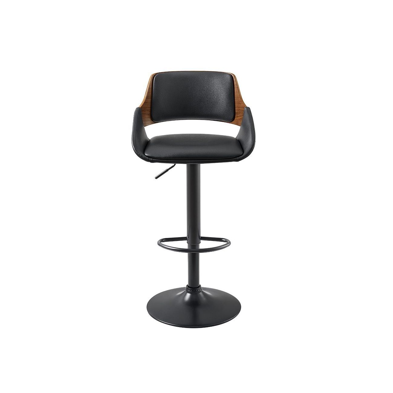 Стул барный JY3143X-L черный/орех/черный ESF Стул барный JY3143X-L черный/орех/черный ESF