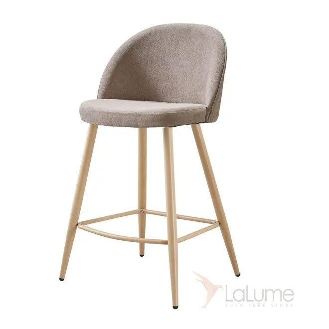 Стул полубарный 373B-2 бежевый TD3052-11/дерево ESF Стул полубарный 373B-2 бежевый TD3052-11/дерево ESF