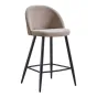 Стул полубарный 373B-2 бежевый TD3052-11/черный ESF