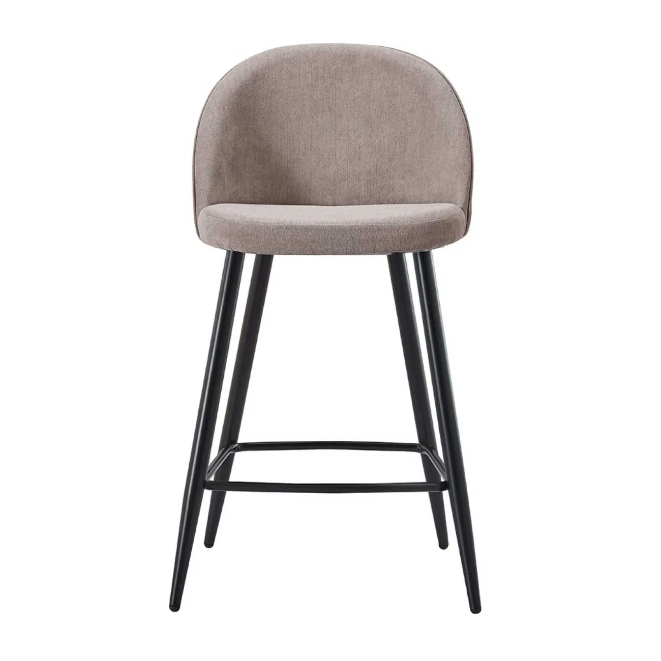 Стул полубарный 373B-2 бежевый TD3052-11/черный ESF Стул полубарный 373B-2 бежевый TD3052-11/черный ESF