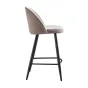 Стул полубарный 373B-2 бежевый TD3052-11/черный ESF