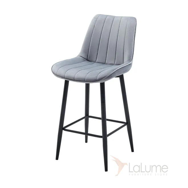 Стул полубарный CG1953B серый UF910-03 ESF