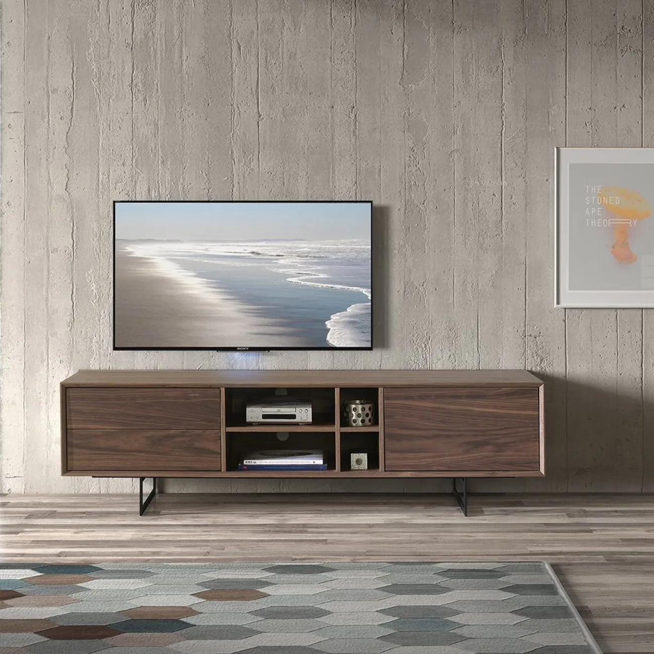 Тумба TV 131 орех ESF