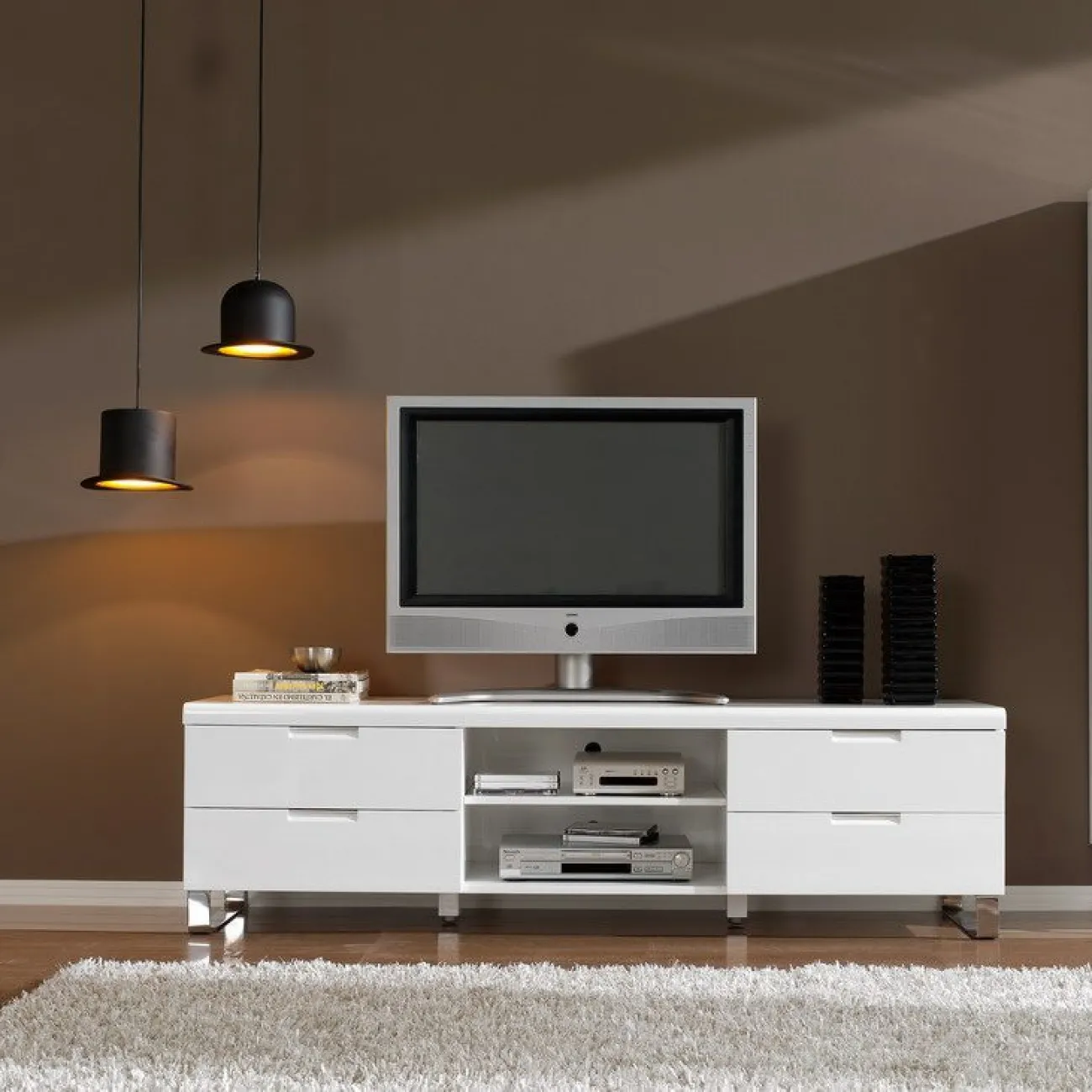 Тумба TV 602 белый ESF