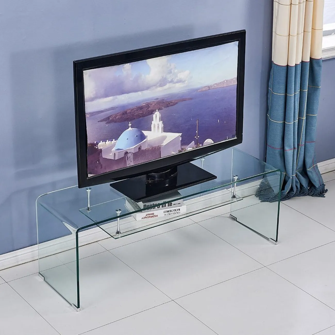 Тумба TV F-008 прозрачный ESF