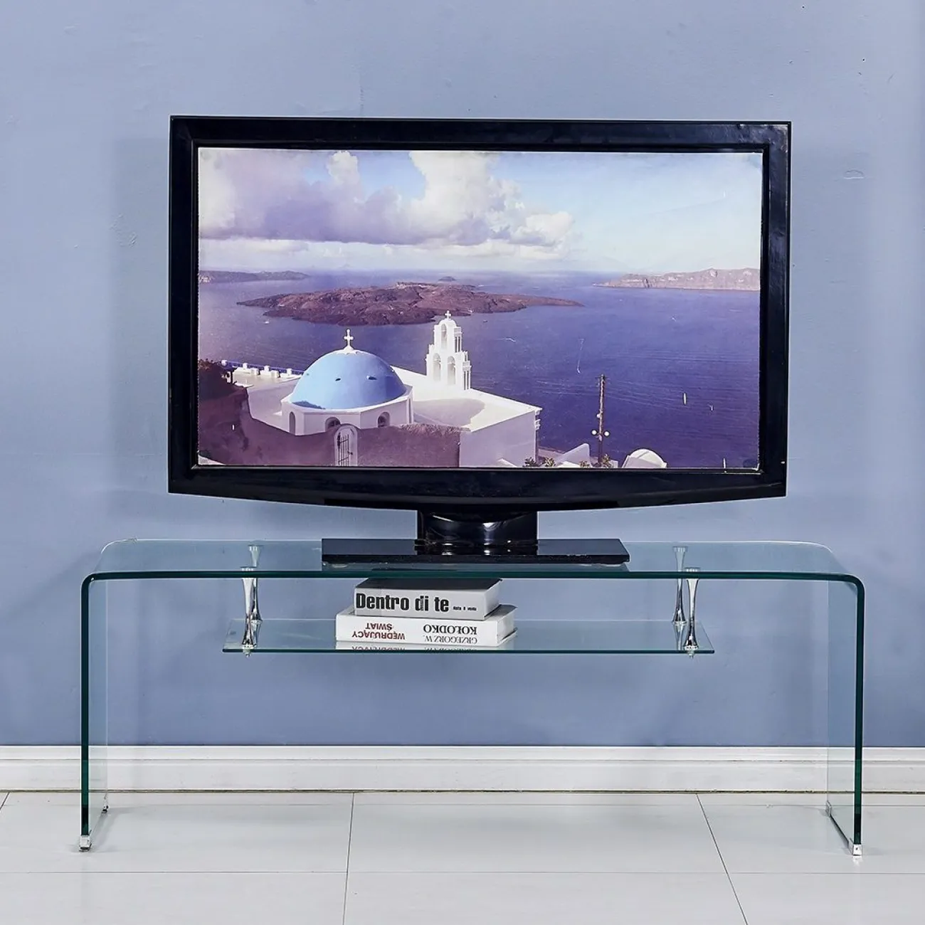 Тумба TV F-008 прозрачный ESF