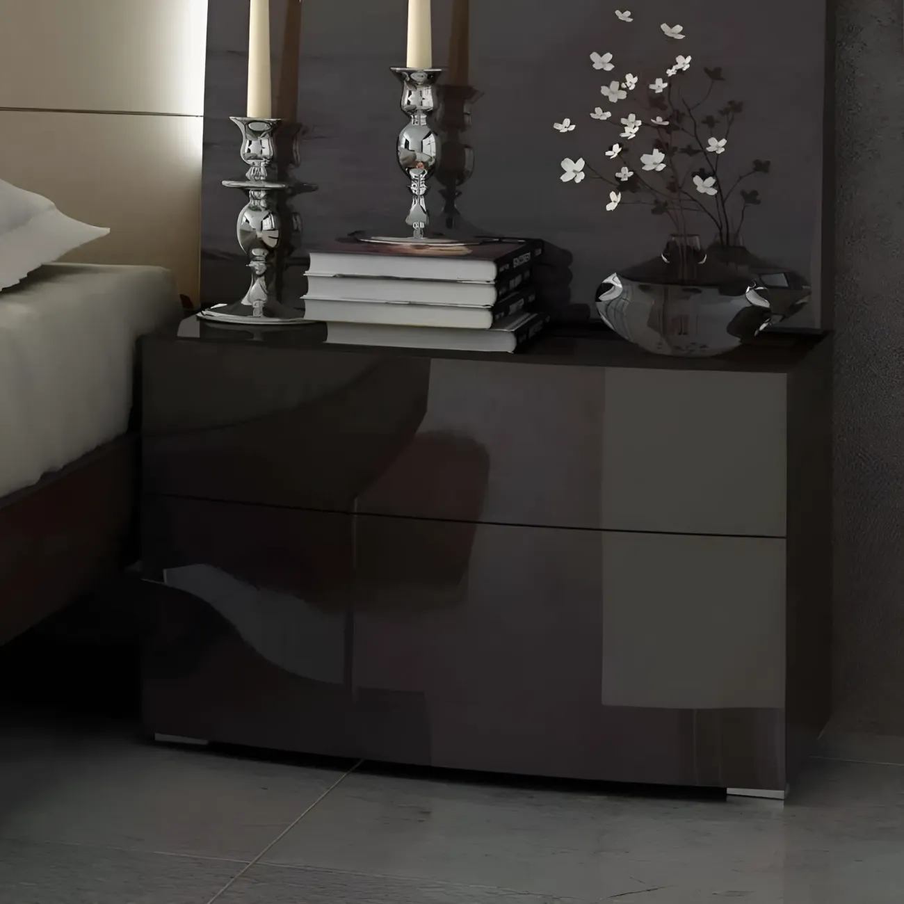 Тумба прикроватная FENICIA А3002 BARCELONA шоколад ESF Тумба прикроватная FENICIA А3002 BARCELONA шоколад ESF