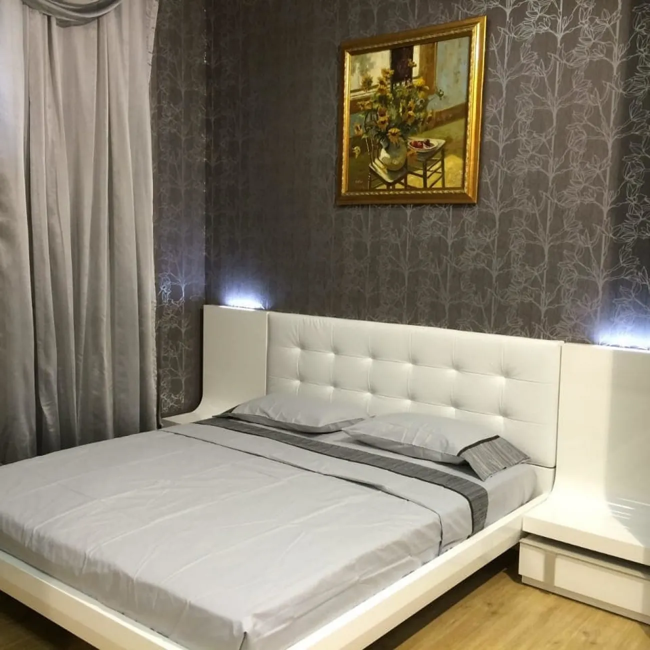 Тумба прикроватная FENICIA 3122 I  GRANADA левый   белый ESF