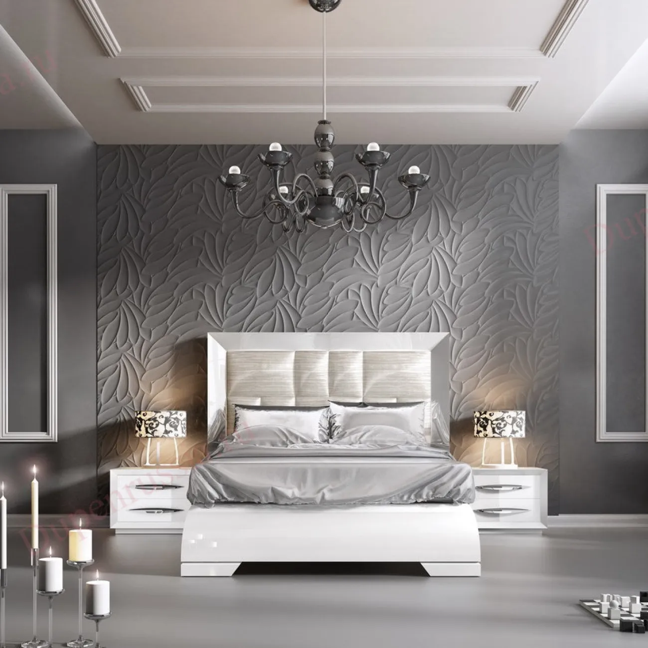 Тумба прикроватная FRANCO CARMEN 1016 белый ESF