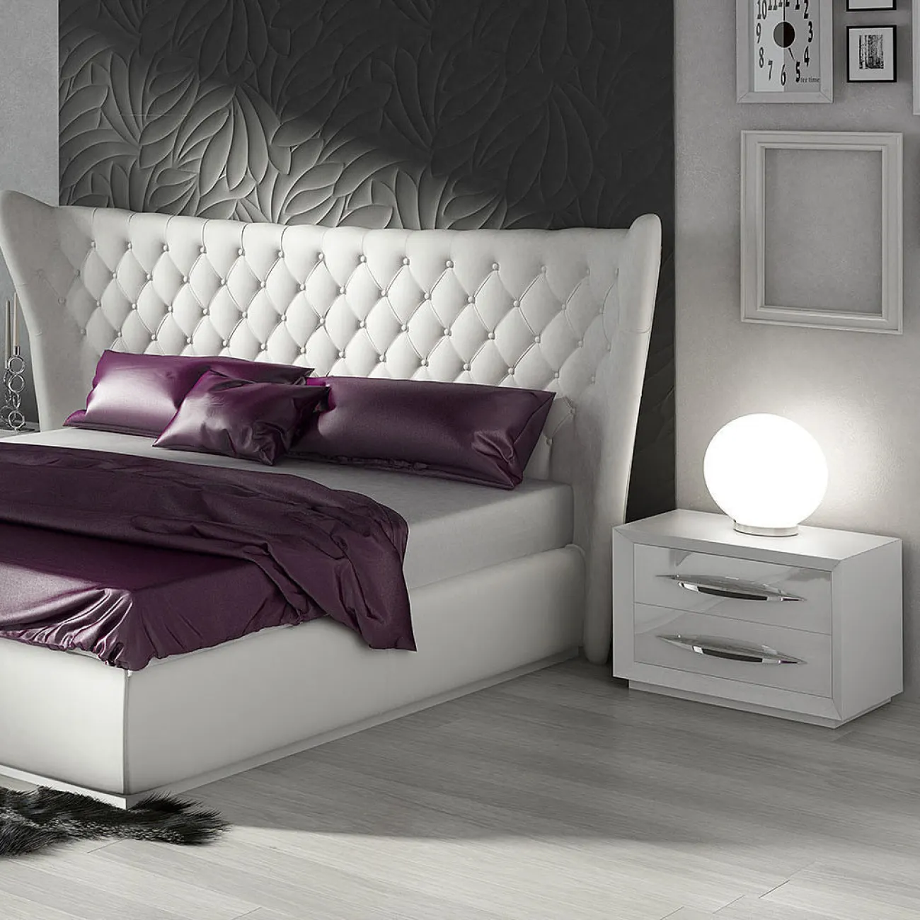 Тумба прикроватная FRANCO CARMEN 1016 белый ESF