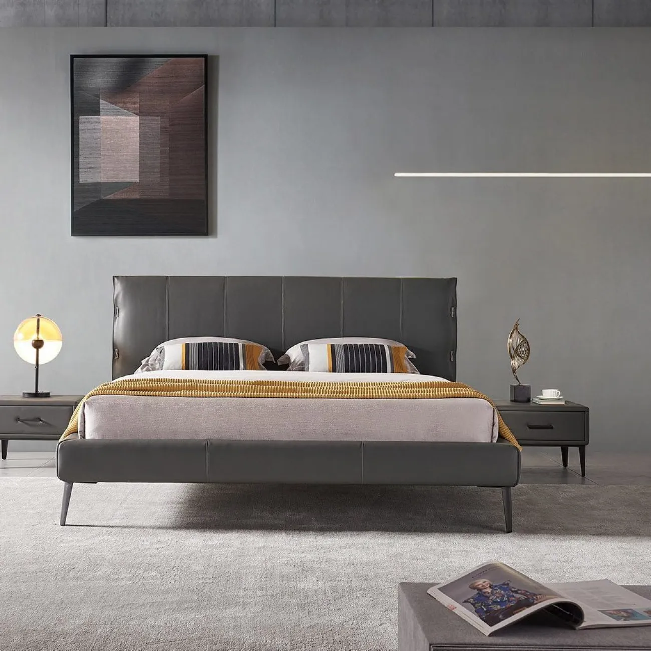 Тумба прикроватная GNS190 графит PC019-4099/SA110 ESF