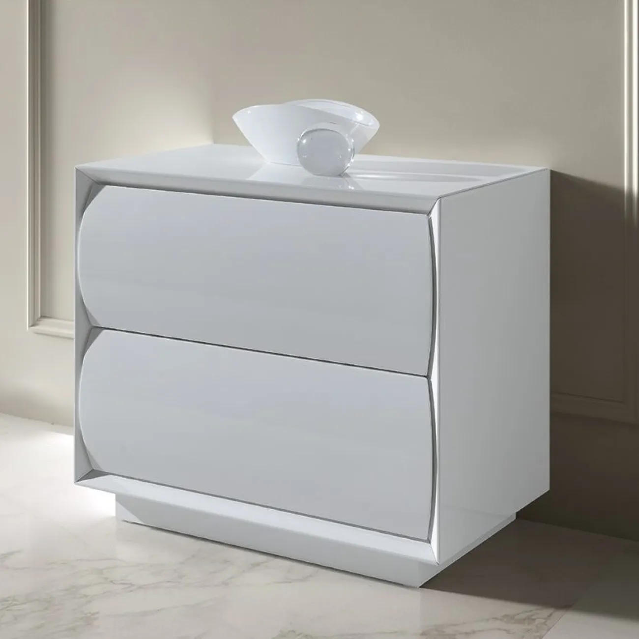 Тумба прикроватная M-131 белый ESF