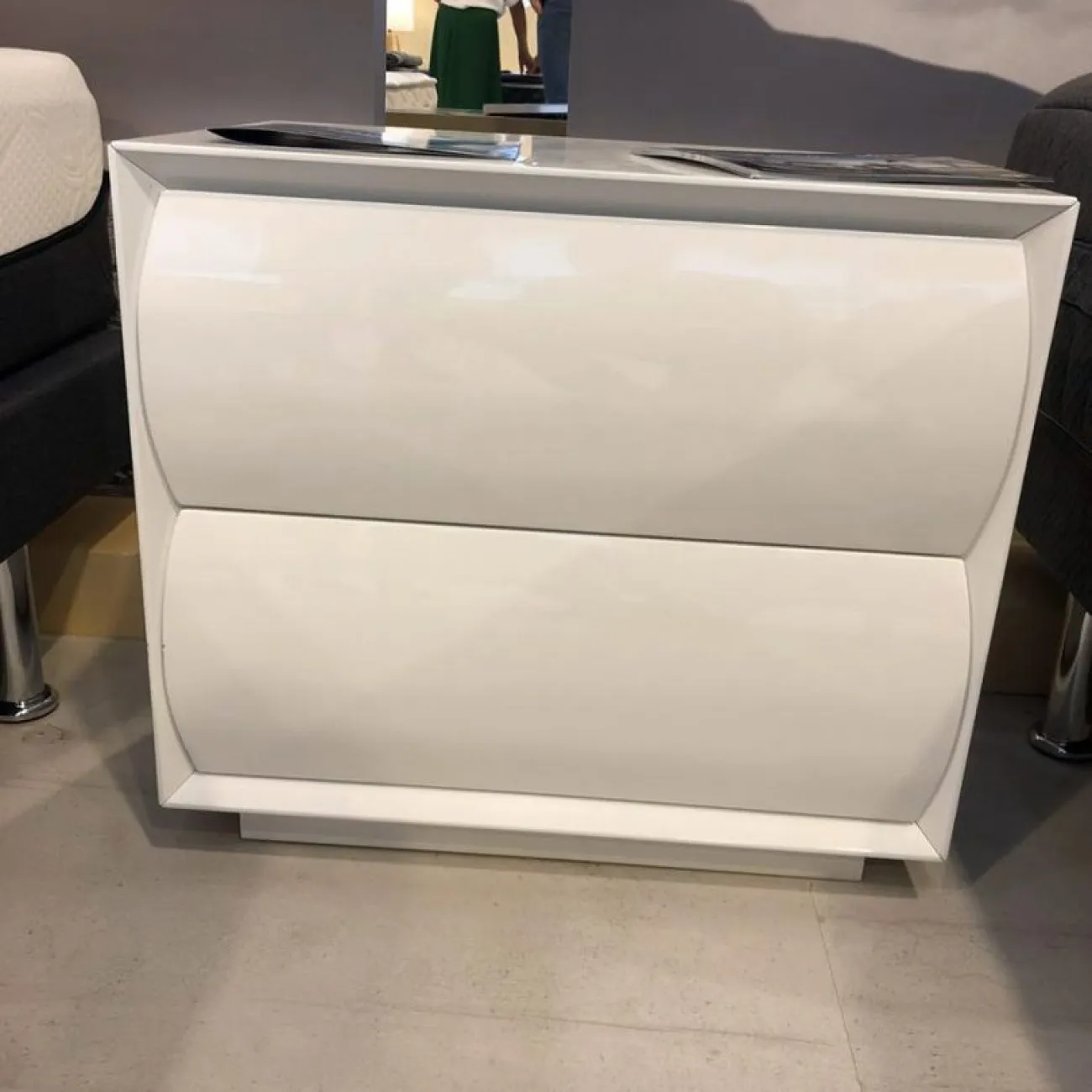 Тумба прикроватная M-131 белый ESF