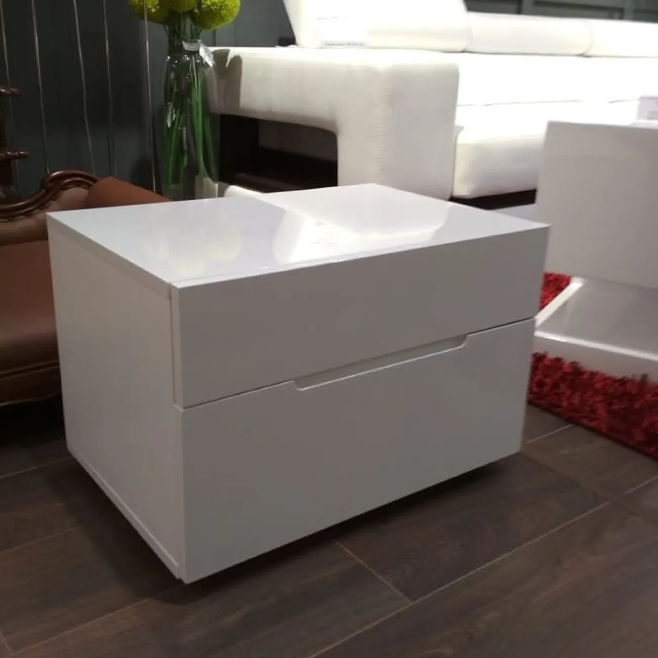 Тумба прикроватная М-100 белая ESF