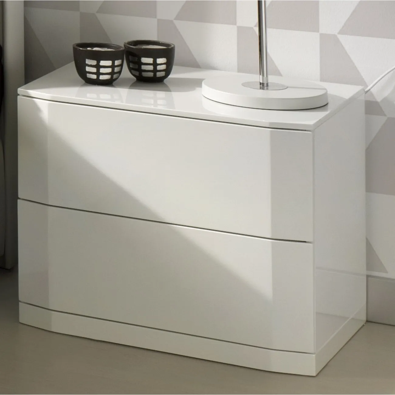 Тумба прикроватная М-102 белая ESF