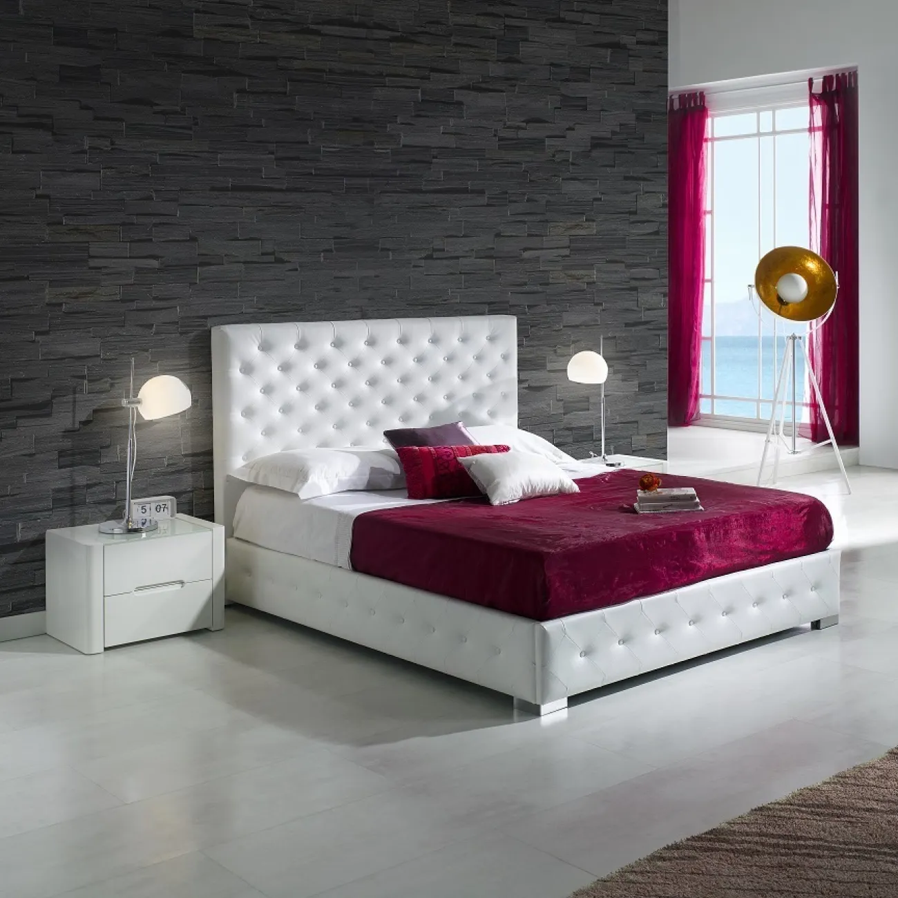 Тумба прикроватная М-110 белая ESF