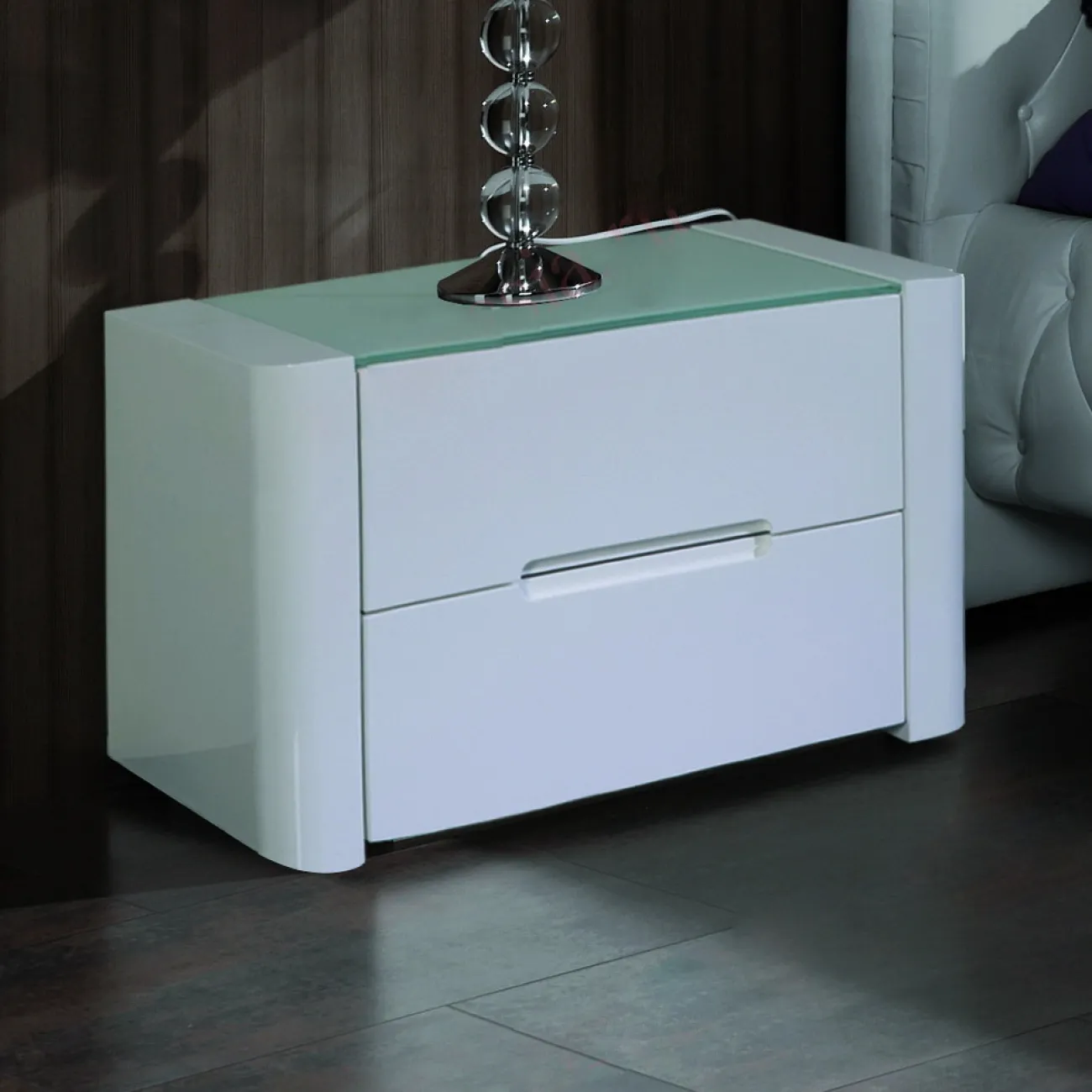 Тумба прикроватная М-110 белая ESF