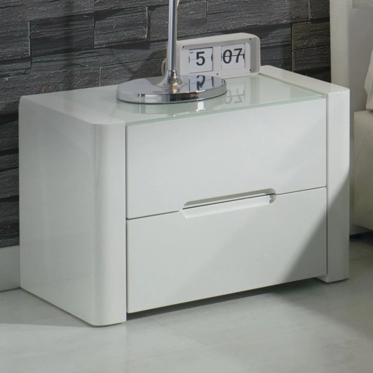 Тумба прикроватная М-110 белая ESF