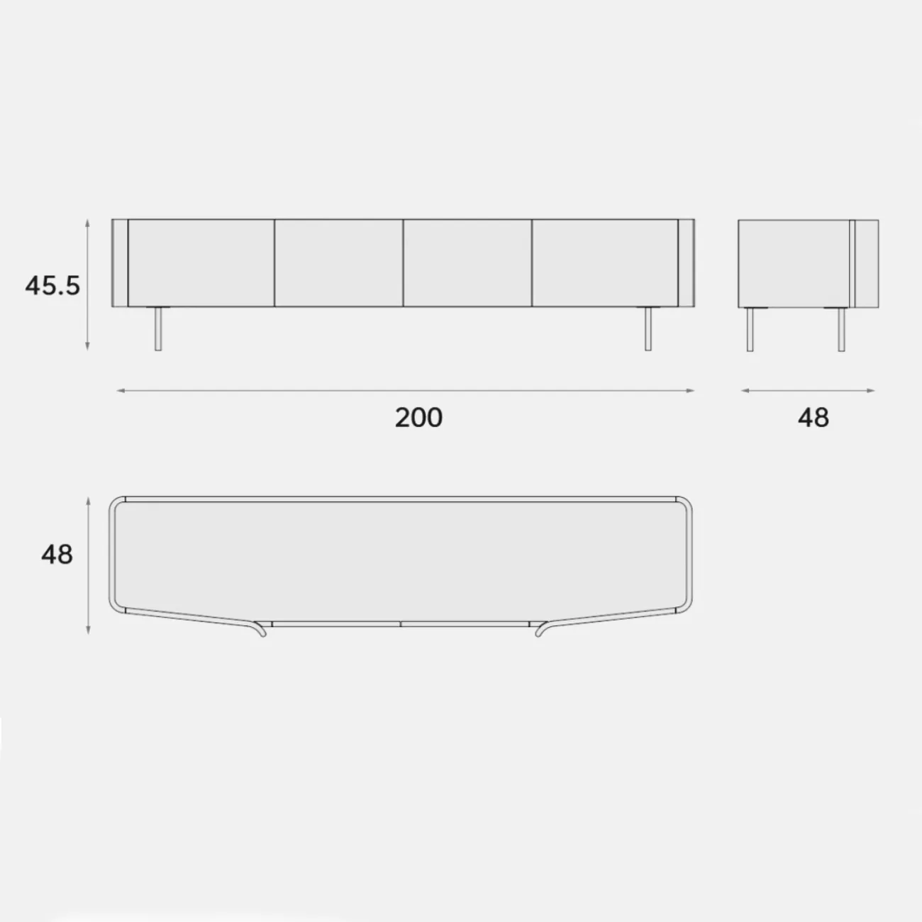 ТВ-шкаф в итальянском стиле FINNNAVIAN Cooper 35592-29 ТВ-шкаф в итальянском стиле FINNNAVIAN Cooper 35592-29