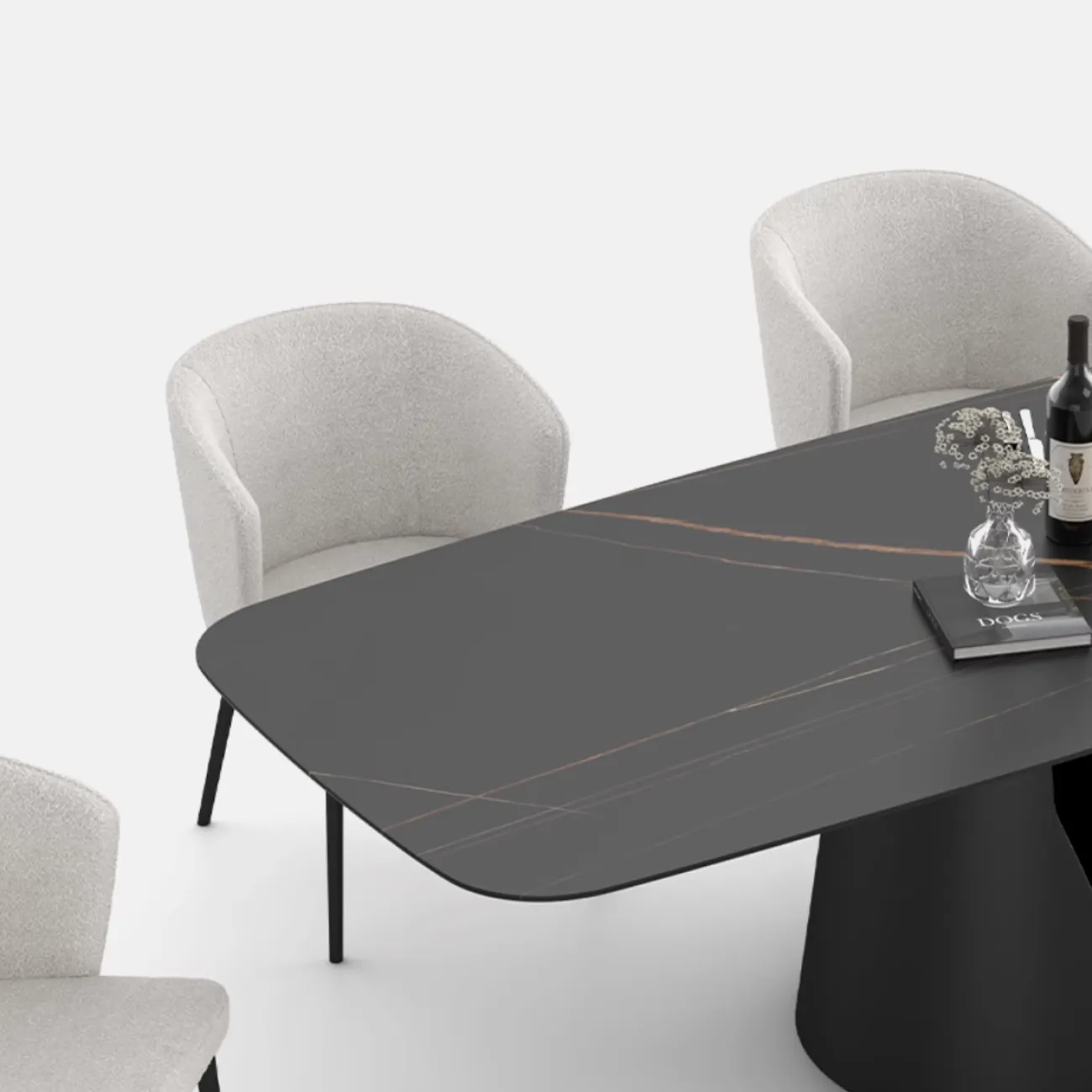 Роскошный минималистичный обеденный стол FINNNAVIAN Gable 35595-29