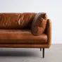 Роскошный кожаный диван в стиле ретро FINNNAVIAN Carlo 35597-29